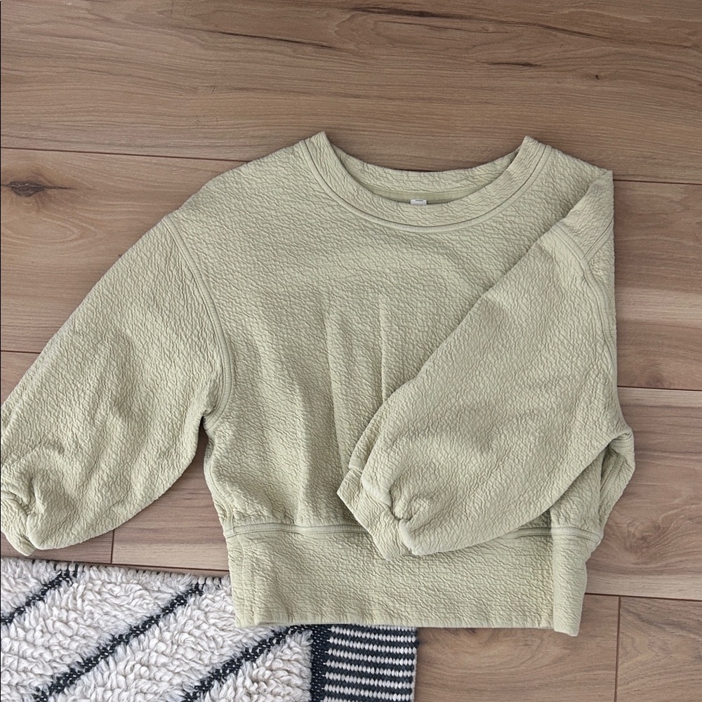 lululemon athletica Light Green Sweatshirt